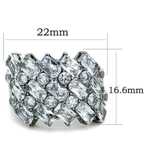 Anillos Para Mujer Color Plata de 316L Acero Inoxidable Brasilia - Jewelry Store by Erik Rayo