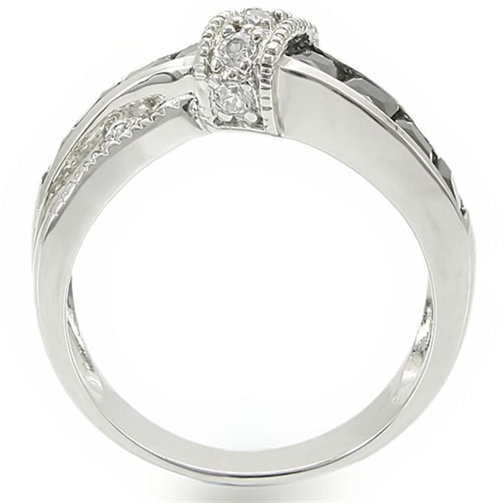 Anillos Para Mujer Color Plata de 316L Acero Inoxidable con Diamante Zirconia Cubica Biella - Jewelry Store by Erik Rayo