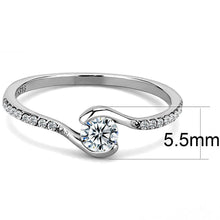 Load image into Gallery viewer, Anillos Para Mujer Color Plata de 316L Acero Inoxidable con Diamante Zirconia Cubica DA007 - Jewelry Store by Erik Rayo
