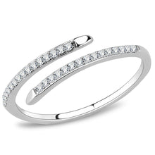 Load image into Gallery viewer, Anillos Para Mujer Color Plata de 316L Acero Inoxidable con Diamante Zirconia Cubica DA044 - Jewelry Store by Erik Rayo
