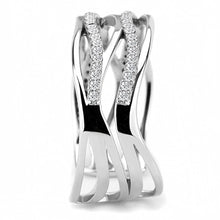 Load image into Gallery viewer, Anillos Para Mujer Color Plata de 316L Acero Inoxidable con Diamante Zirconia Cubica DA047 - Jewelry Store by Erik Rayo
