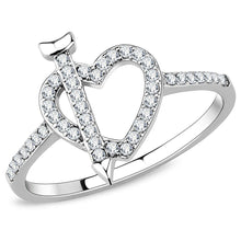 Load image into Gallery viewer, Anillos Para Mujer Color Plata de 316L Acero Inoxidable con Diamante Zirconia Cubica DA052 - Jewelry Store by Erik Rayo
