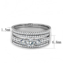 Load image into Gallery viewer, Anillos Para Mujer Color Plata de 316L Acero Inoxidable con Diamante Zirconia Cubica DA062 - Jewelry Store by Erik Rayo
