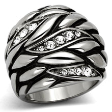 Load image into Gallery viewer, Anillos Para Mujer Color Plata de 316L Acero Inoxidable con Diamante Zirconia Cubica Forli - Jewelry Store by Erik Rayo
