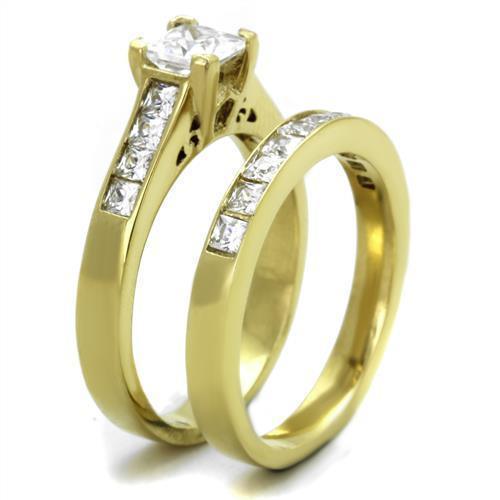 Anillos Para Mujer Color Plata de 316L Acero Inoxidable con Diamante Zirconia Cubica Rvenna - Jewelry Store by Erik Rayo