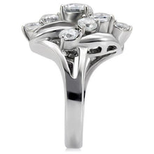 Load image into Gallery viewer, Anillos Para Mujer Color Plata de 316L Acero Inoxidable con Diamante Zirconia Cubica TK074 - Jewelry Store by Erik Rayo
