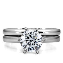 Load image into Gallery viewer, Anillos Para Mujer Color Plata de 316L Acero Inoxidable con Diamante Zirconia Cubica TK097 - Jewelry Store by Erik Rayo
