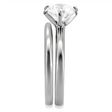 Load image into Gallery viewer, Anillos Para Mujer Color Plata de 316L Acero Inoxidable con Diamante Zirconia Cubica TK097 - Jewelry Store by Erik Rayo
