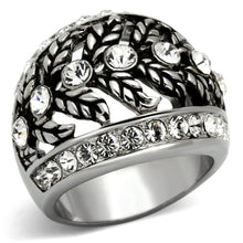 Load image into Gallery viewer, Anillos Para Mujer Color Plata de 316L Acero Inoxidable con Diamante Zirconia Cubica TK1015 - Jewelry Store by Erik Rayo
