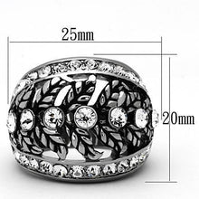 Load image into Gallery viewer, Anillos Para Mujer Color Plata de 316L Acero Inoxidable con Diamante Zirconia Cubica TK1015 - Jewelry Store by Erik Rayo
