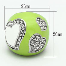 Load image into Gallery viewer, Anillos Para Mujer Color Plata de 316L Acero Inoxidable con Diamante Zirconia Cubica TK1021 - Jewelry Store by Erik Rayo
