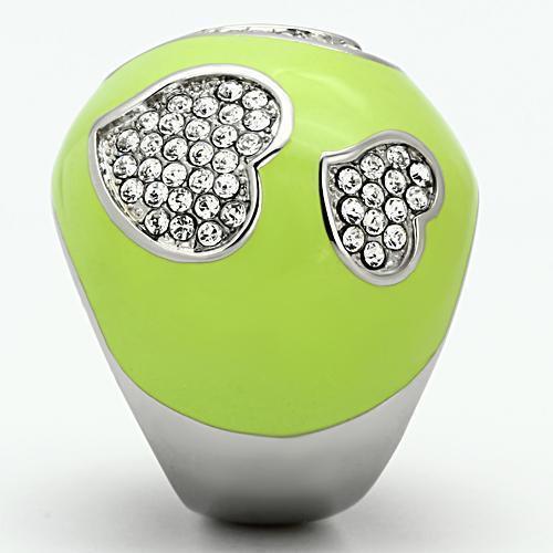 Anillos Para Mujer Color Plata de 316L Acero Inoxidable con Diamante Zirconia Cubica TK1021 - Jewelry Store by Erik Rayo