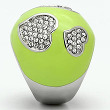 Load image into Gallery viewer, Anillos Para Mujer Color Plata de 316L Acero Inoxidable con Diamante Zirconia Cubica TK1021 - Jewelry Store by Erik Rayo
