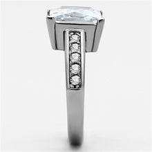 Load image into Gallery viewer, Anillos Para Mujer Color Plata de 316L Acero Inoxidable con Diamante Zirconia Cubica TK1081 - Jewelry Store by Erik Rayo
