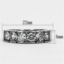 Load image into Gallery viewer, Anillos Para Mujer Color Plata de 316L Acero Inoxidable con Diamante Zirconia Cubica TK1082 - Jewelry Store by Erik Rayo
