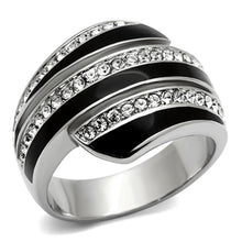 Load image into Gallery viewer, Anillos Para Mujer Color Plata de 316L Acero Inoxidable con Diamante Zirconia Cubica TK1134 - Jewelry Store by Erik Rayo
