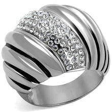 Load image into Gallery viewer, Anillos Para Mujer Color Plata de 316L Acero Inoxidable con Diamante Zirconia Cubica TK1304 - Jewelry Store by Erik Rayo
