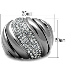 Load image into Gallery viewer, Anillos Para Mujer Color Plata de 316L Acero Inoxidable con Diamante Zirconia Cubica TK1304 - Jewelry Store by Erik Rayo
