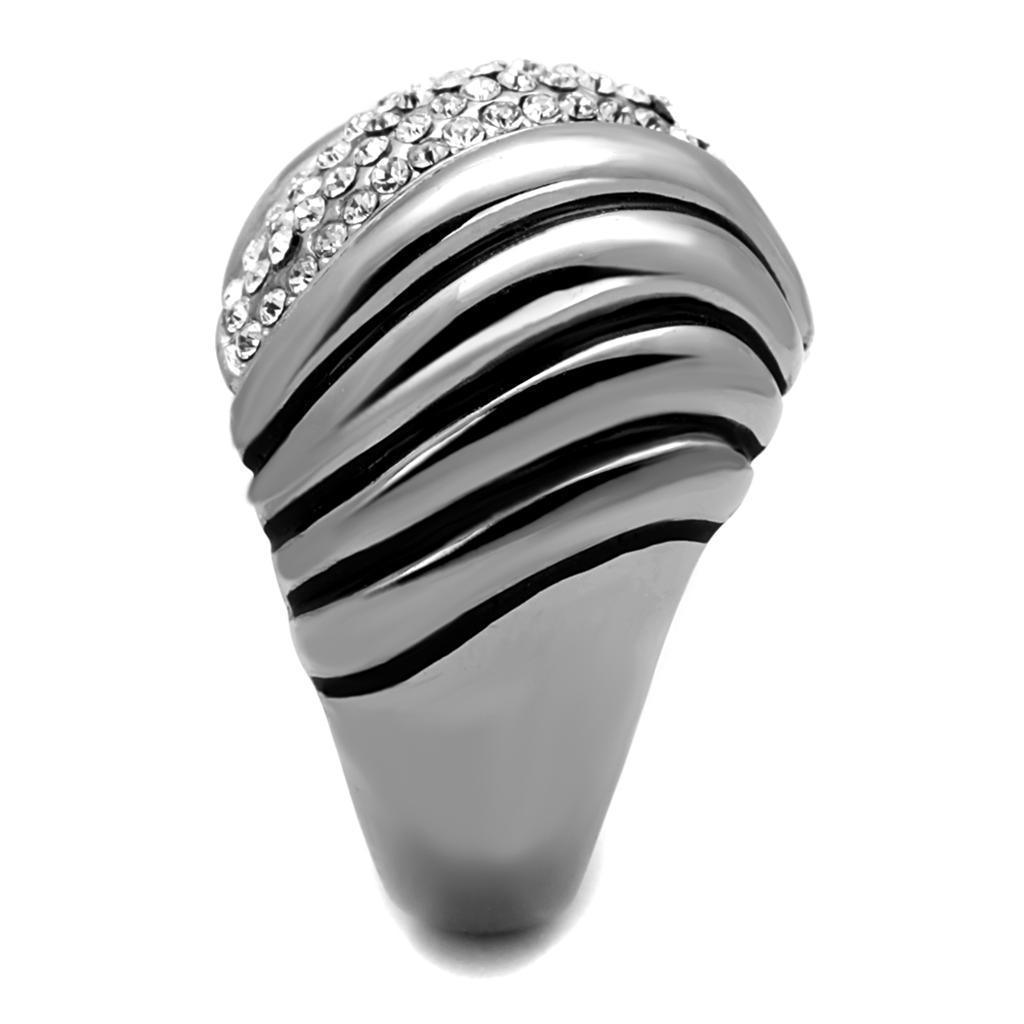 Anillos Para Mujer Color Plata de 316L Acero Inoxidable con Diamante Zirconia Cubica TK1304 - Jewelry Store by Erik Rayo