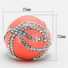 Load image into Gallery viewer, Anillos Para Mujer Color Plata de 316L Acero Inoxidable con Diamante Zirconia Cubica TK1307 - Jewelry Store by Erik Rayo
