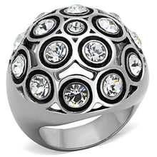 Load image into Gallery viewer, Anillos Para Mujer Color Plata de 316L Acero Inoxidable con Diamante Zirconia Cubica TK1325 - Jewelry Store by Erik Rayo
