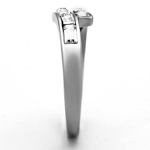 Anillos Para Mujer Color Plata de 316L Acero Inoxidable con Diamante Zirconia Cubica TK1335 - Jewelry Store by Erik Rayo