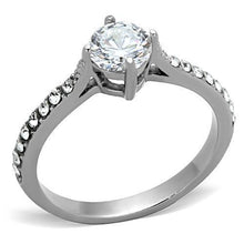 Load image into Gallery viewer, Anillos Para Mujer Color Plata de 316L Acero Inoxidable con Diamante Zirconia Cubica TK1339 - Jewelry Store by Erik Rayo
