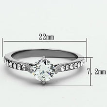 Load image into Gallery viewer, Anillos Para Mujer Color Plata de 316L Acero Inoxidable con Diamante Zirconia Cubica TK1339 - Jewelry Store by Erik Rayo
