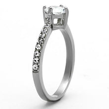 Load image into Gallery viewer, Anillos Para Mujer Color Plata de 316L Acero Inoxidable con Diamante Zirconia Cubica TK1339 - Jewelry Store by Erik Rayo
