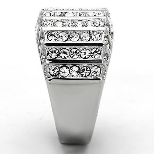 Anillos Para Mujer Color Plata de 316L Acero Inoxidable con Diamante Zirconia Cubica TK1447 - Jewelry Store by Erik Rayo