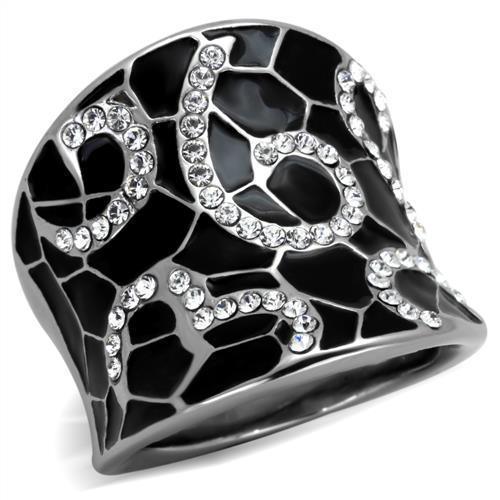 Anillos Para Mujer Color Plata de 316L Acero Inoxidable con Diamante Zirconia Cubica TK1853 - Jewelry Store by Erik Rayo