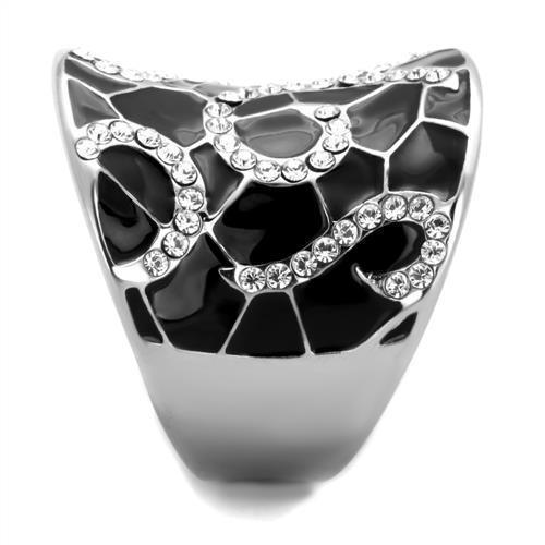 Anillos Para Mujer Color Plata de 316L Acero Inoxidable con Diamante Zirconia Cubica TK1853 - Jewelry Store by Erik Rayo