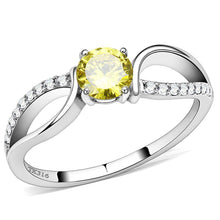 Load image into Gallery viewer, Anillos Para Mujer Color Plata de 316L Acero Inoxidable con Diamante Zirconia Cubica Topaz DA005 - Jewelry Store by Erik Rayo
