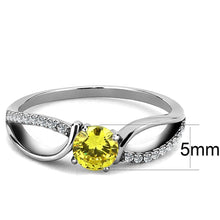 Load image into Gallery viewer, Anillos Para Mujer Color Plata de 316L Acero Inoxidable con Diamante Zirconia Cubica Topaz DA005 - Jewelry Store by Erik Rayo
