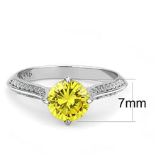 Load image into Gallery viewer, Anillos Para Mujer Color Plata de 316L Acero Inoxidable con Diamante Zirconia Cubica Topaz DA037 - Jewelry Store by Erik Rayo
