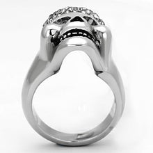 Load image into Gallery viewer, Anillos Para Mujer Color Plata de 316L Acero Inoxidable con Piedra Crystal Diamante Negro TK1116 - Jewelry Store by Erik Rayo
