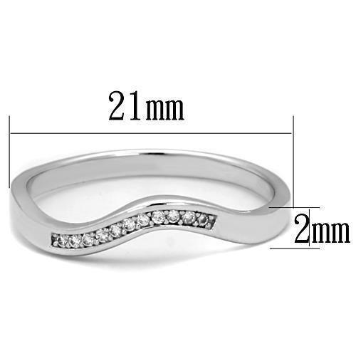 Anillos Para Mujer Color Plata de 316L Acero Inoxidable Damascus - Jewelry Store by Erik Rayo
