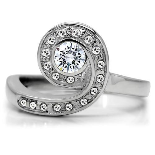 Anillos Para Mujer Color Plata de 316L Acero Inoxidable Kobe - Jewelry Store by Erik Rayo