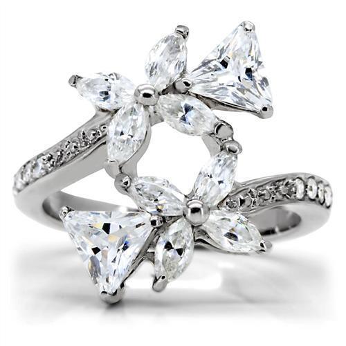 Anillos Para Mujer Color Plata de 316L Acero Inoxidable Kyoto - Jewelry Store by Erik Rayo
