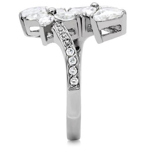 Anillos Para Mujer Color Plata de 316L Acero Inoxidable Kyoto - Jewelry Store by Erik Rayo
