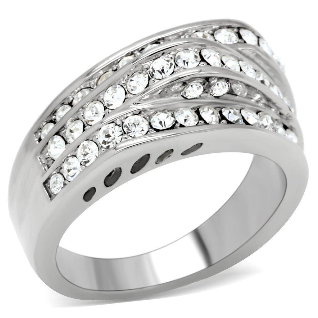 Anillos Para Mujer Color Plata de 316L Acero Inoxidable Piedra de Crystal Argenta - Jewelry Store by Erik Rayo