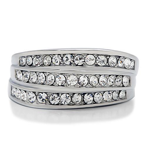 Anillos Para Mujer Color Plata de 316L Acero Inoxidable Piedra de Crystal Argenta - Jewelry Store by Erik Rayo
