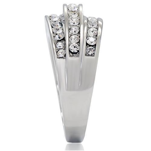 Anillos Para Mujer Color Plata de 316L Acero Inoxidable Piedra de Crystal Argenta - Jewelry Store by Erik Rayo
