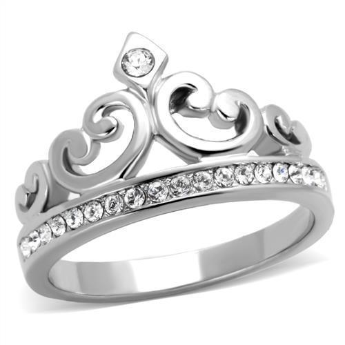 Anillos Para Mujer Color Plata de 316L Acero Inoxidable Piedra de Crystal Aurunca - Jewelry Store by Erik Rayo