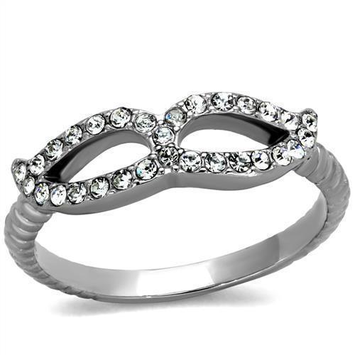 Anillos Para Mujer Color Plata de 316L Acero Inoxidable Piedra de Crystal Aversa - Jewelry Store by Erik Rayo