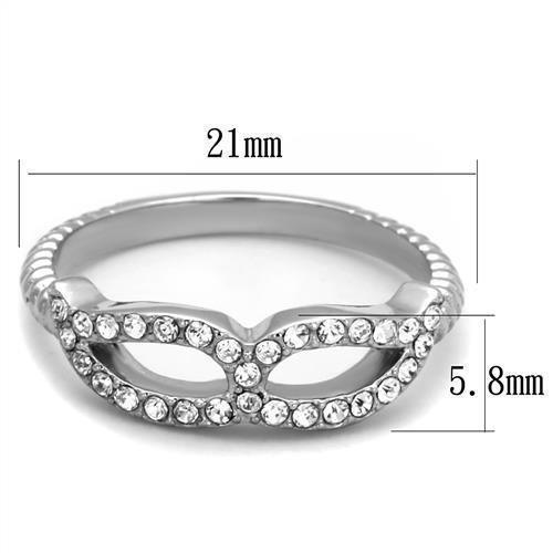 Anillos Para Mujer Color Plata de 316L Acero Inoxidable Piedra de Crystal Aversa - Jewelry Store by Erik Rayo