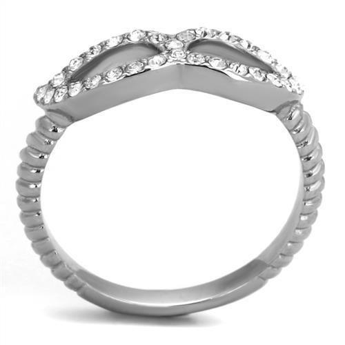 Anillos Para Mujer Color Plata de 316L Acero Inoxidable Piedra de Crystal Aversa - Jewelry Store by Erik Rayo