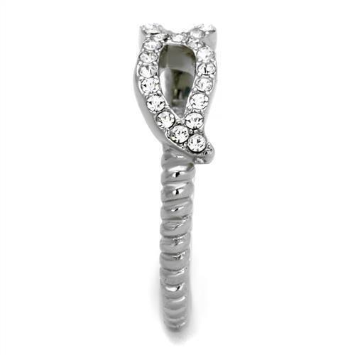 Anillos Para Mujer Color Plata de 316L Acero Inoxidable Piedra de Crystal Aversa - Jewelry Store by Erik Rayo