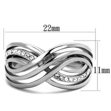 Load image into Gallery viewer, Anillos Para Mujer Color Plata de 316L Acero Inoxidable Piedra de Crystal Cosenza - Jewelry Store by Erik Rayo
