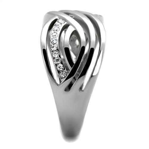 Anillos Para Mujer Color Plata de 316L Acero Inoxidable Piedra de Crystal Cosenza - Jewelry Store by Erik Rayo